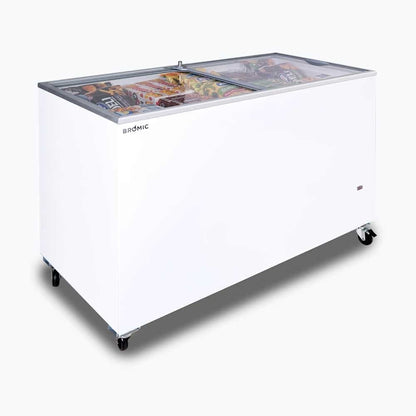 Bromic Display Chest Freezer - 401L - Flat Glass Top 3735310-NR