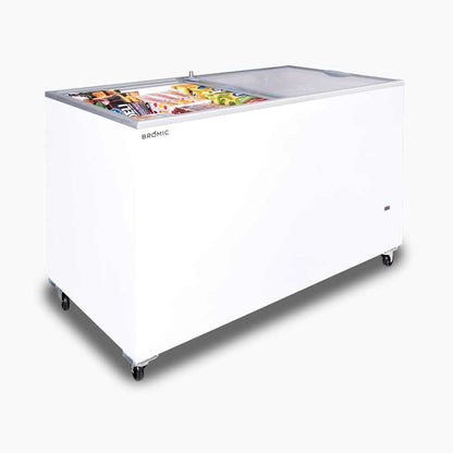 Bromic Display Chest Freezer - 401L - Flat Glass Top 3735310-NR