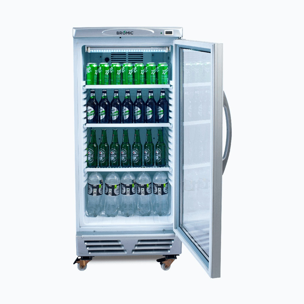 Bromic Upright Display Fridge - 215L - 1 Door - Flat Glass 3736033-NR