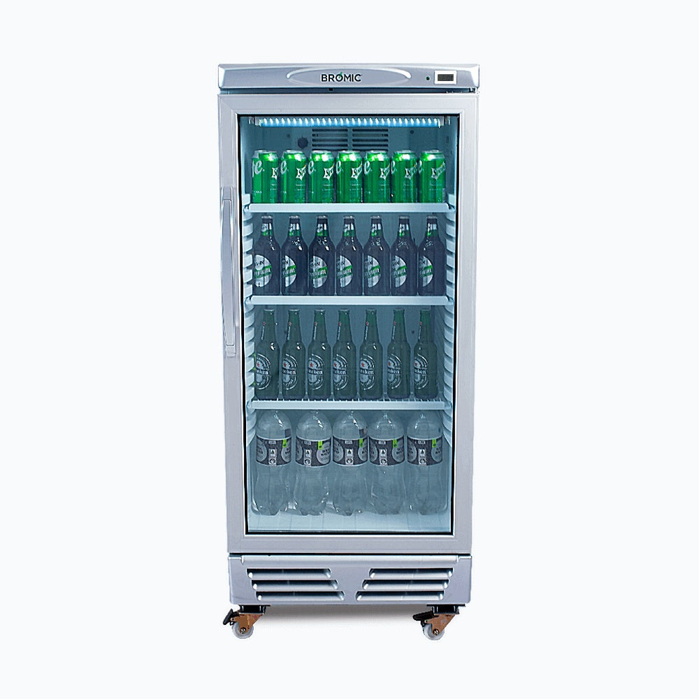 Bromic Upright Display Fridge - 215L - 1 Door - Flat Glass 3736033-NR
