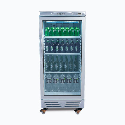 Bromic Upright Display Fridge - 215L - 1 Door - Flat Glass 3736033-NR