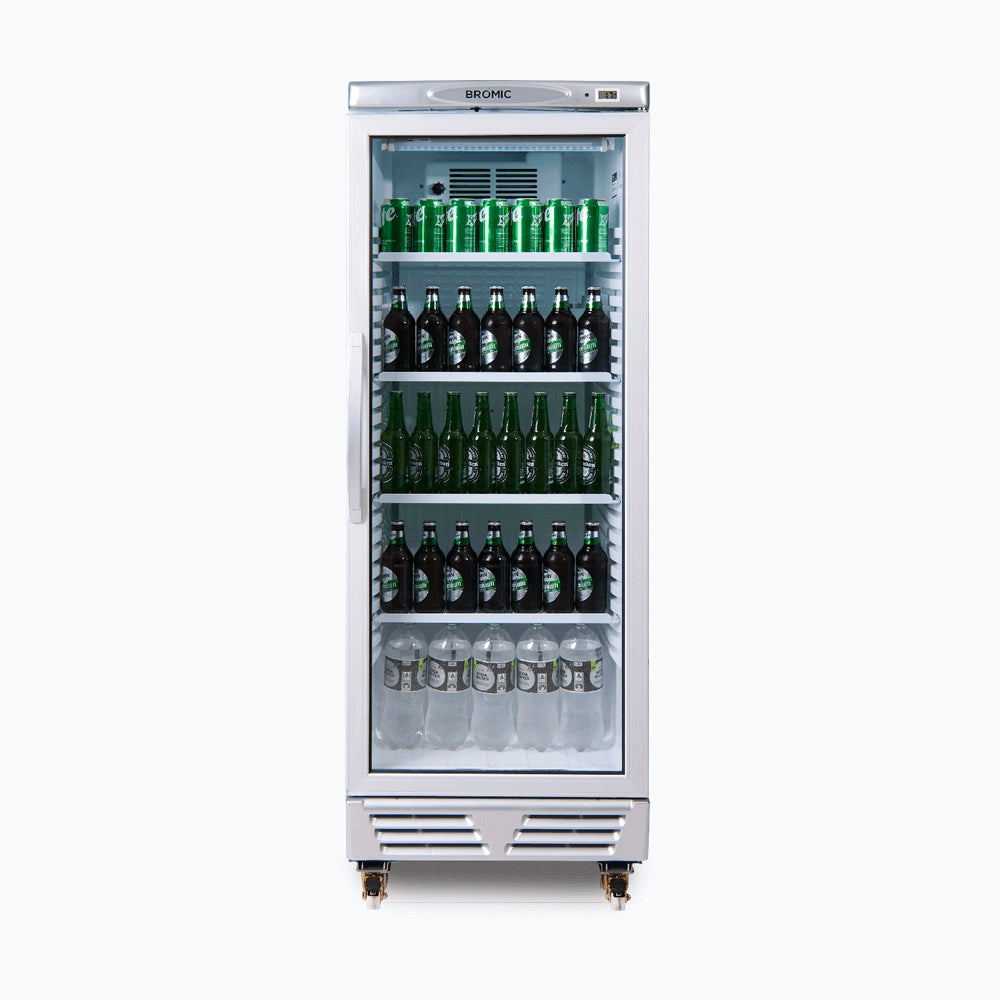 Bromic Upright Display Fridge - 290L - 1 Door - Flat Glass 3736034-NR