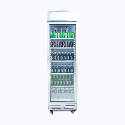 Bromic Upright Display Fridge - 372L - 1 Door - Flat Glass - Lightbox 3736036-NR
