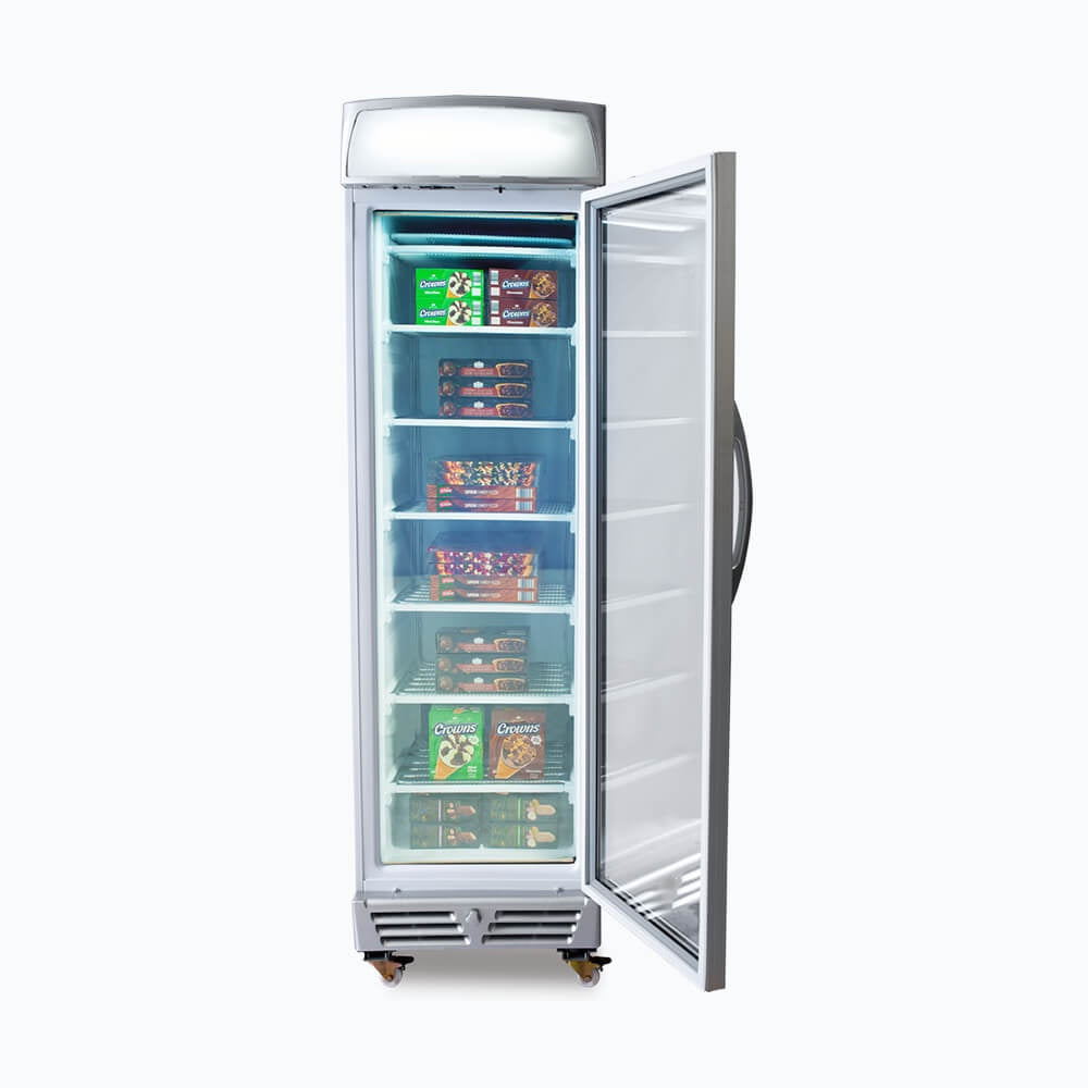 Bromic Upright Display Freezer - 300L - 1 Door - Flat Glass - Lightbox 3736046-NR