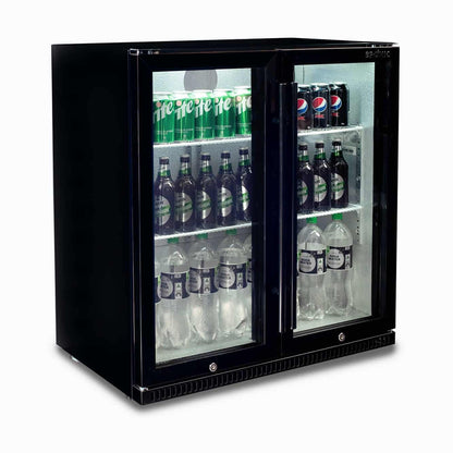 Bromic Back Bar Fridge - 190L - 2 Doors - Hinged 3736071-1