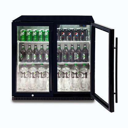 Bromic Back Bar Fridge - 190L - 2 Doors - Hinged 3736071-1