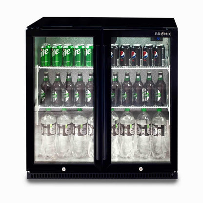 Bromic Back Bar Fridge - 190L - 2 Doors - Hinged 3736071-1