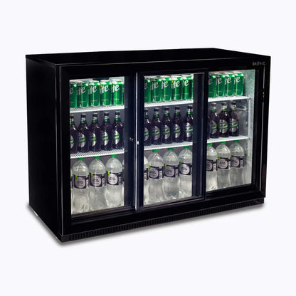 Bromic Back Bar Fridge - 307L - 3 Doors - Sliding 3736074-1
