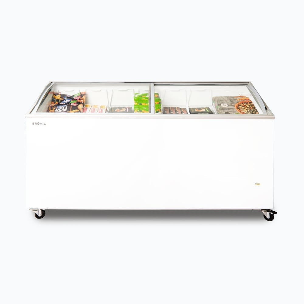 Bromic Display Chest Freezer - 555L -  Curved Glass Top 3736204-NR