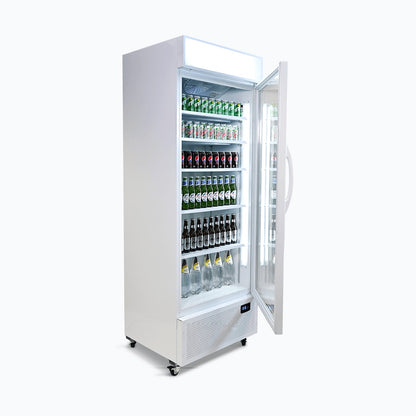 Bromic Upright Display Fridge - 659L - 1 Door - Flat Glass - Lighbox 3736219