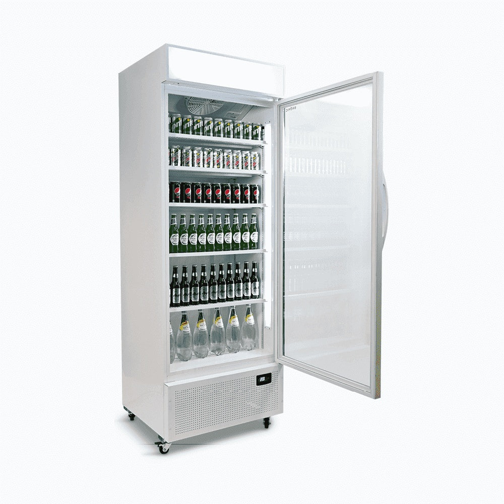 Bromic Upright Display Fridge - 659L - 1 Door - Flat Glass - Lighbox 3736219