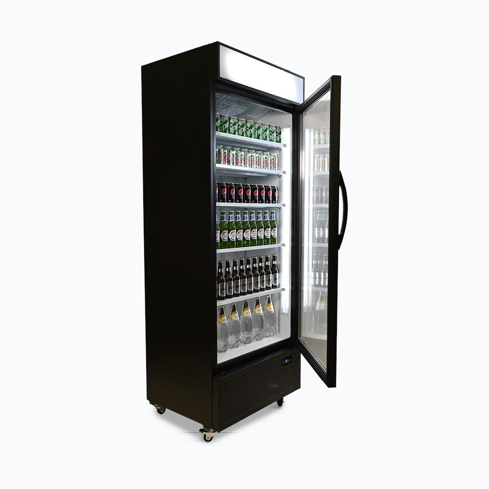 Bromic Upright Display Fridge - 659L - 1 Door - Flat Glass - Lightbox 3736222