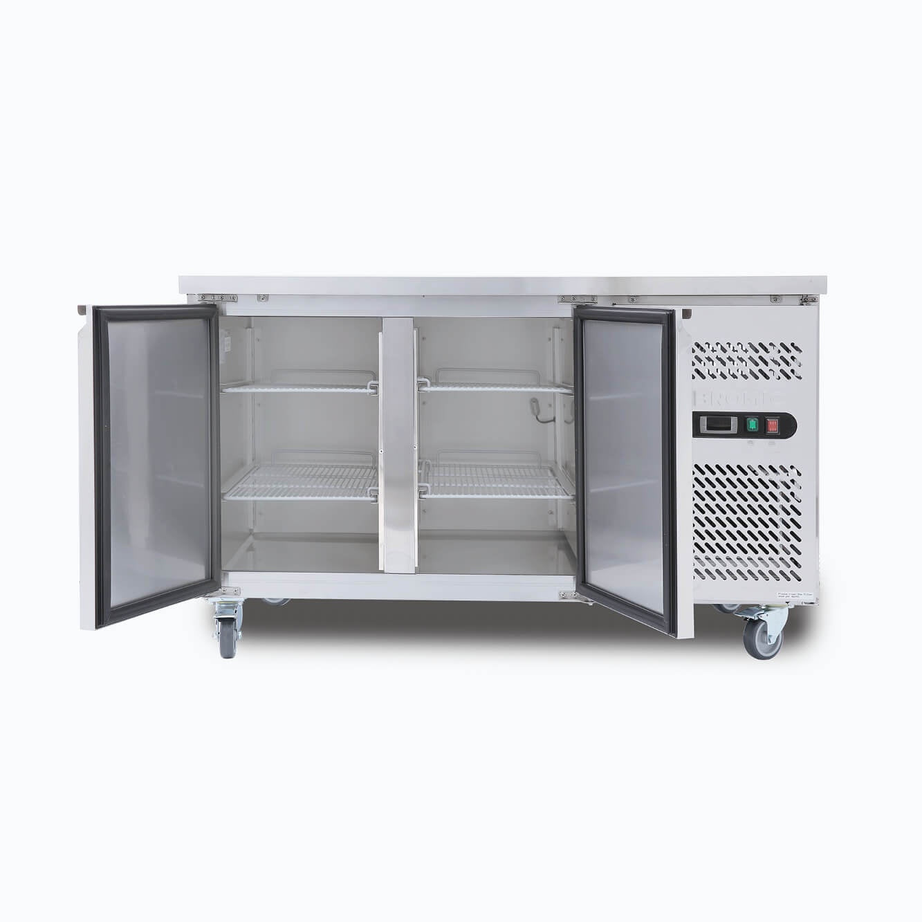 Bromic Under Bench Freezer - 282L - 2 Doors - Stainless Steel 3736230-NR