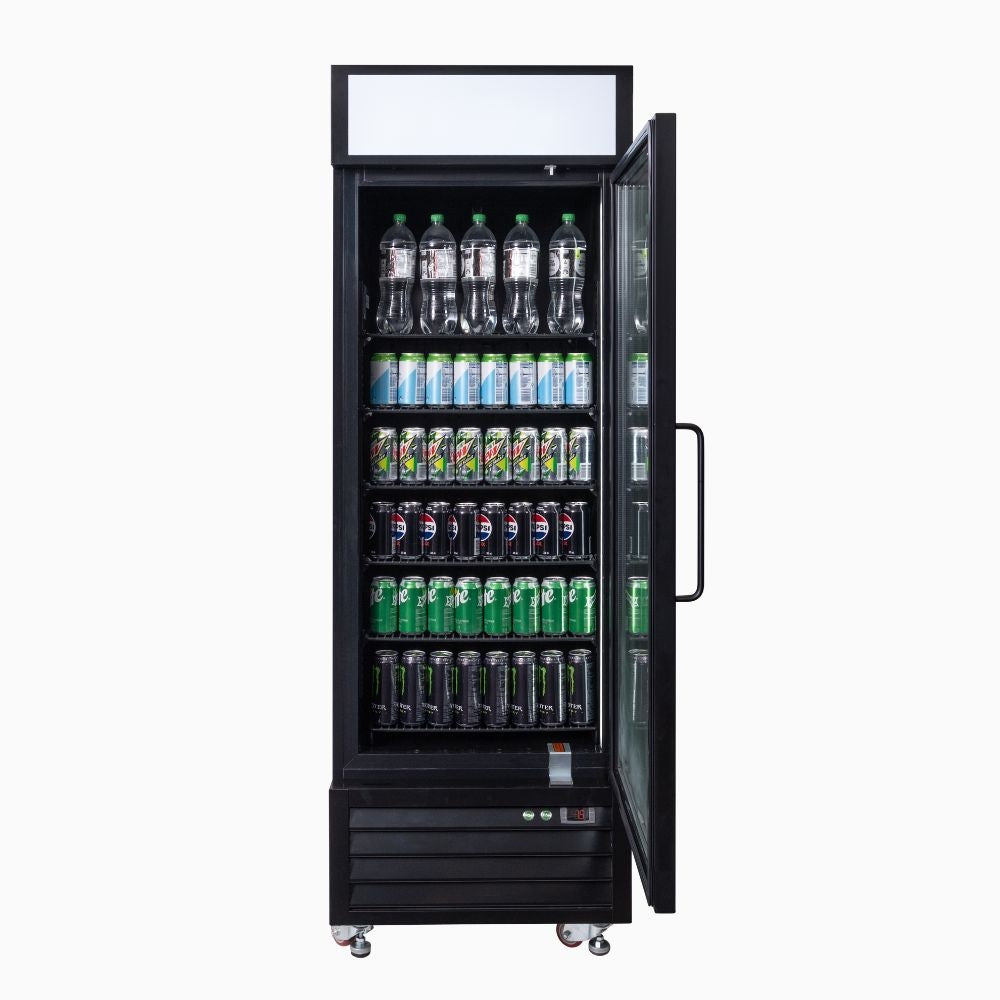 Bromic Upright Display Fridge 546L - 1 Door - Flat Glass - Lightbox 3736260-NR