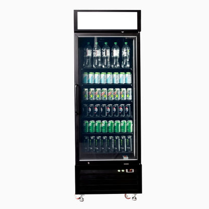 Bromic Upright Display Fridge 546L - 1 Door - Flat Glass - Lightbox 3736260-NR
