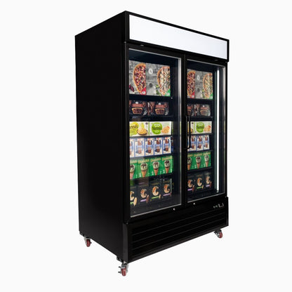 Bromic Upright Display Freezer 1266L - 2 Door - Flat Glass - Lightbox 3736264-NR