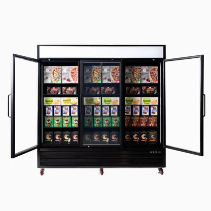 Bromic Upright Display Freezer 1980L - 3 Door - Flat Glass - Lightbox 3736265-NR