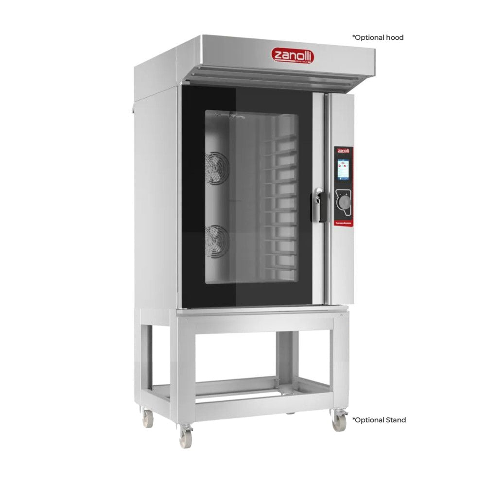 Zanolli Anemos 10E/MC TOUCH Professional Convection Oven with Advanced Touch Controls - 10 Trays (400 x 600) Capacity Mattys