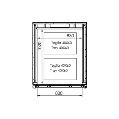 Zanolli Celle Rotor Wind CL-1P-2C - 40X60 Roll-In Single Door Proving Chamber | Fits 2 X Single Trolleys | 400 X 600 Tray 7RWB100 Mattys