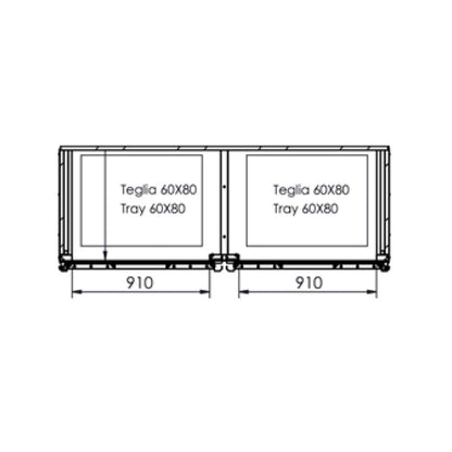 Zanolli Celle Rotor Wind CL-2P-2C - 40X60 Roll-In Double Door Proving Chamber | Fits 2 X Single Trolleys | 400 X 600 Tray 7RWB102 Mattys