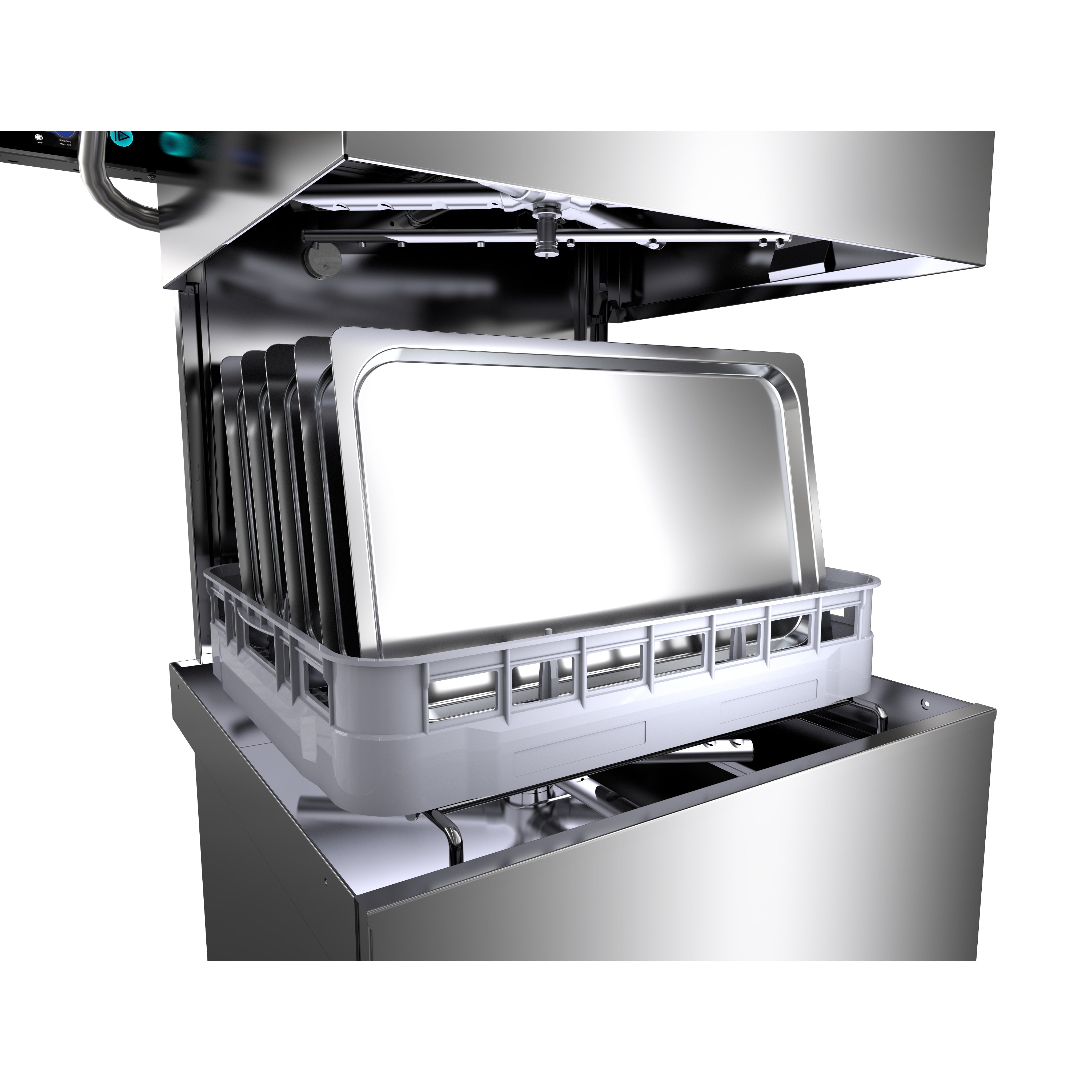 Washtech Professional High Capacity Passthrough Dishwasher with Heat Recovery Unit 600mm Rack ALC