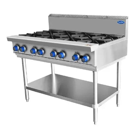 Cookrite AT80G8B-F 8 Burner Cook Top With Stand Mattys