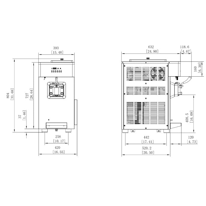 ACAION Acai Machine Soft Serve Machine - BE121