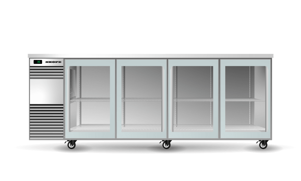 SKOPE | BackBar 4 Glass Sliding Door Fridge | BB.4.GSL SKOPE