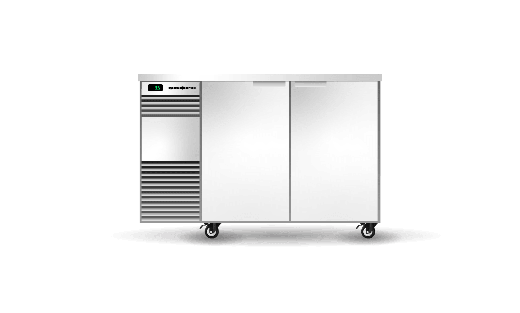 SKOPE BackBar 2 Solid Swing Door Fridge BB.2.SSW - White SKOPE