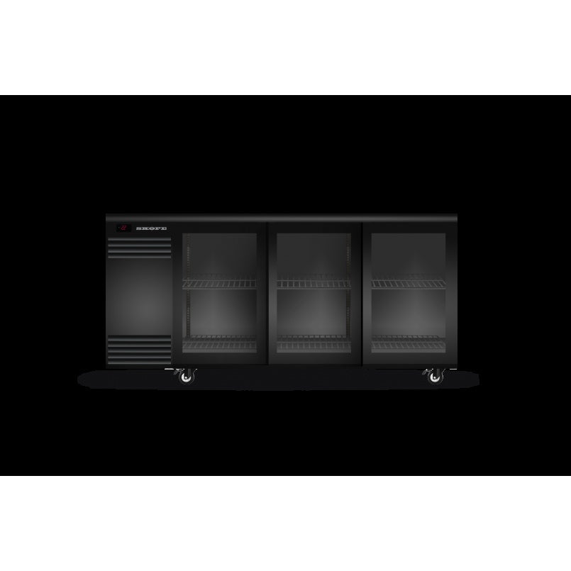 Skope BackBar N BB.3.GSL 3 Glass Sliding Door Fridge Mattys