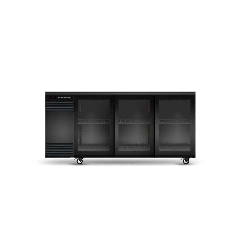 Skope BackBar N BB.3.GSL.r 3 Glass Sliding Door Fridge Remote Mattys