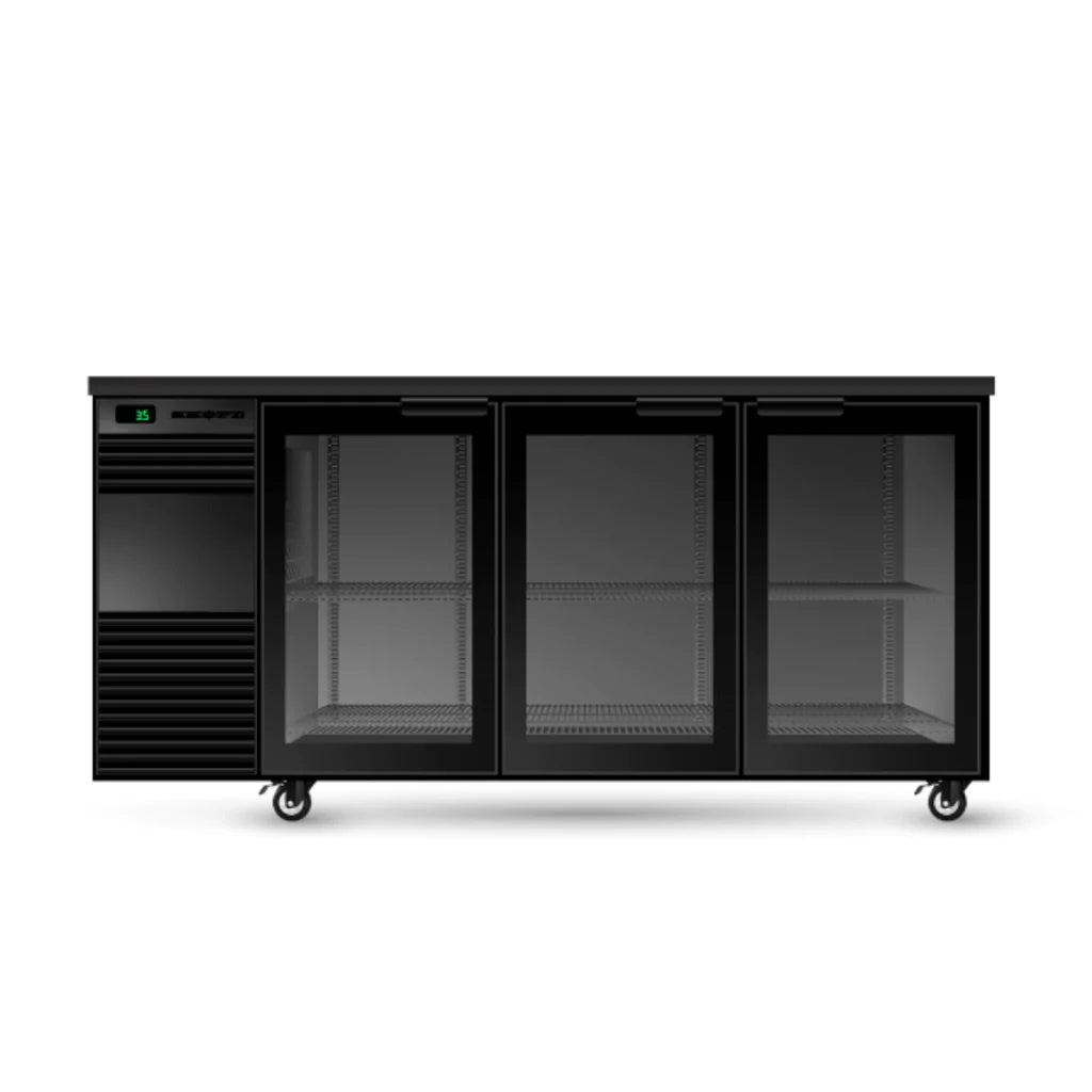 SKOPE-BB.3.GSW.T Three Glass Swing Door Tropical BackBar N Mattys