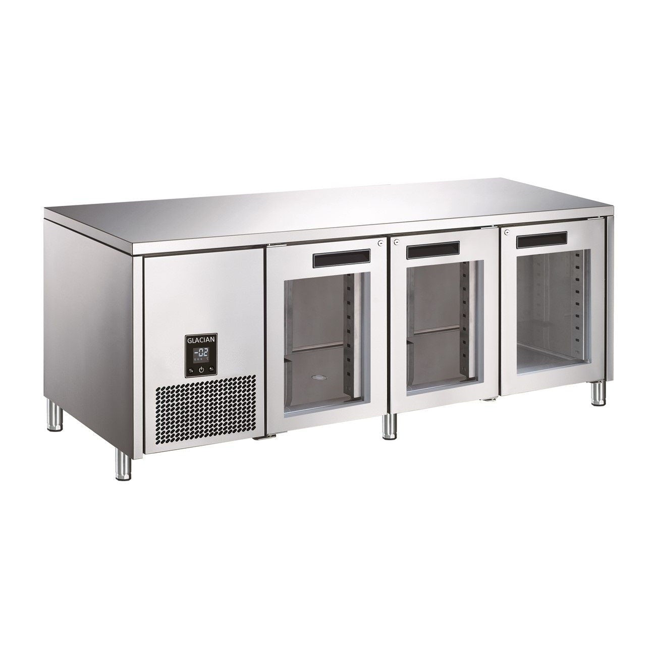Glacian BCG61885 Slimline 660 Deep Fridge 3 Door – Glass Mattys