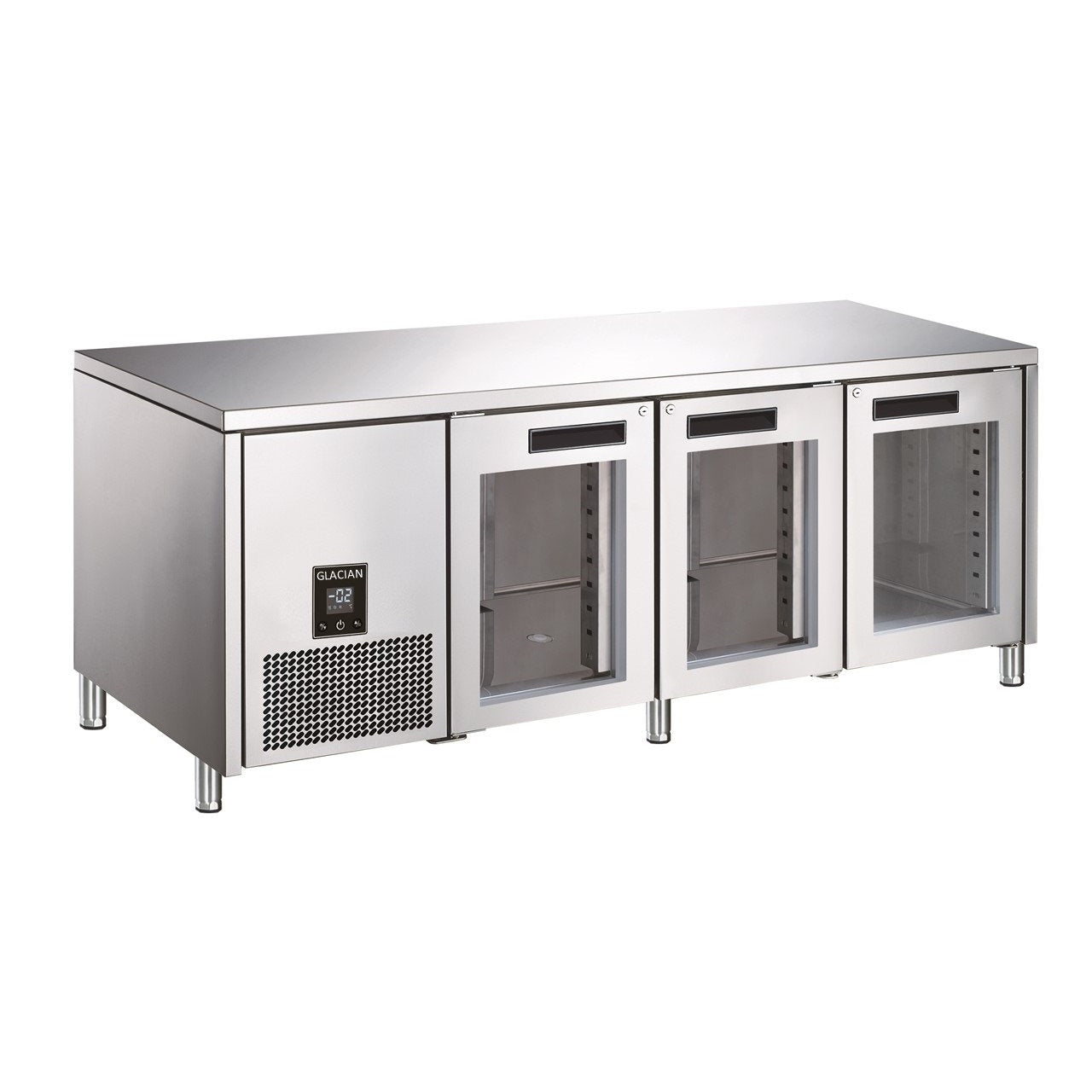 Glacian BCG72476 760 Deep Fridge 3 Door – Glass Mattys