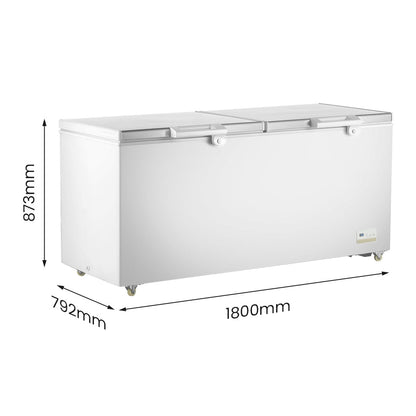 Thermaster 600L Chest Freezer with Stainless Steel Lid - BD600F Thermaster