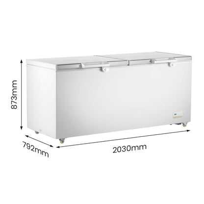 Thermaster 750L Chest Freezer with Stainless Steel Lid - BD750F Thermaster