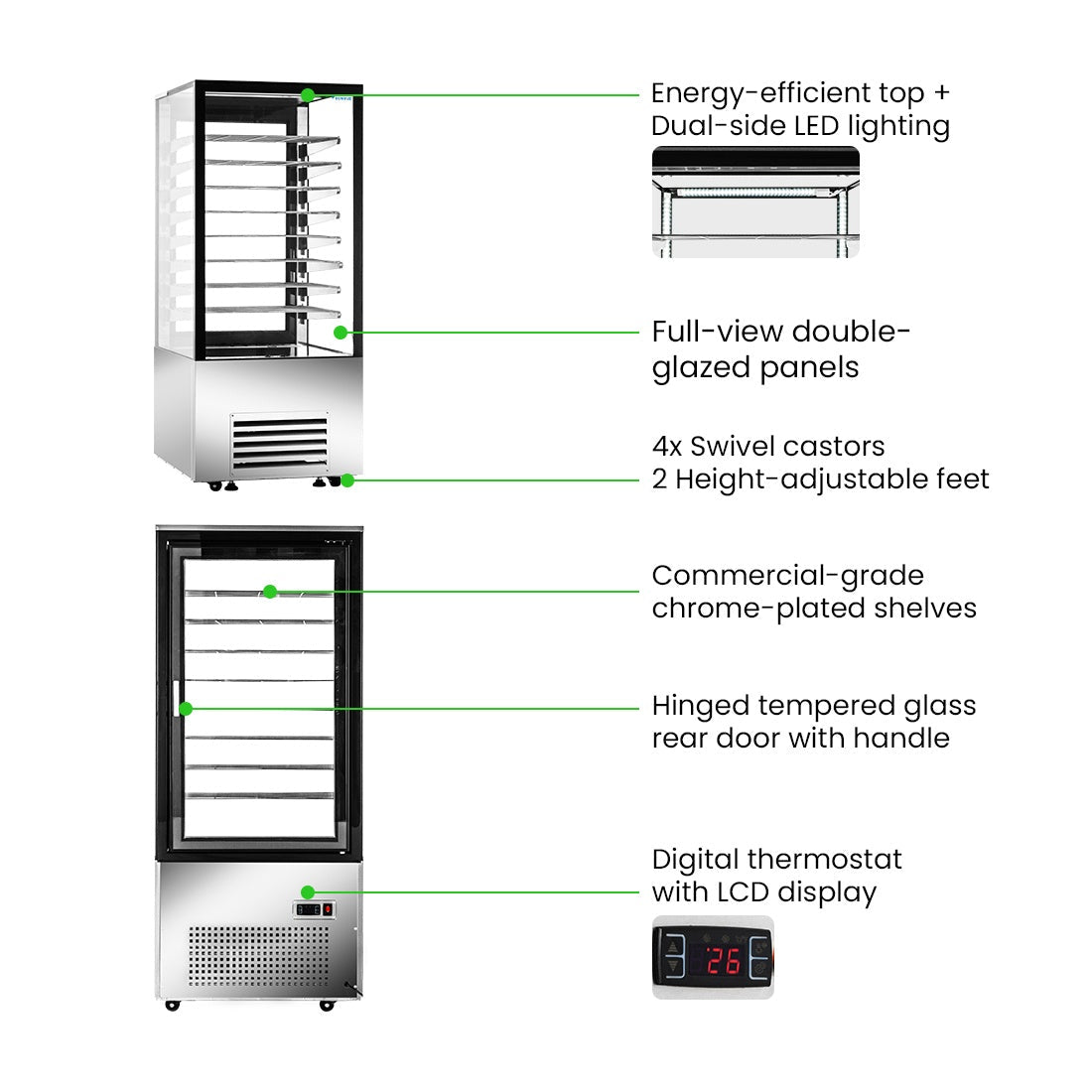 Bonvue Ambient Bakery Display Cabinet - BDC-510 Bonvue