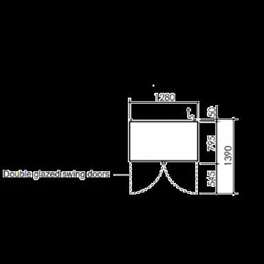 Skope BME1200N-A BME Activecore 2 2 Glass Door Display or Storage Fridge Mattys