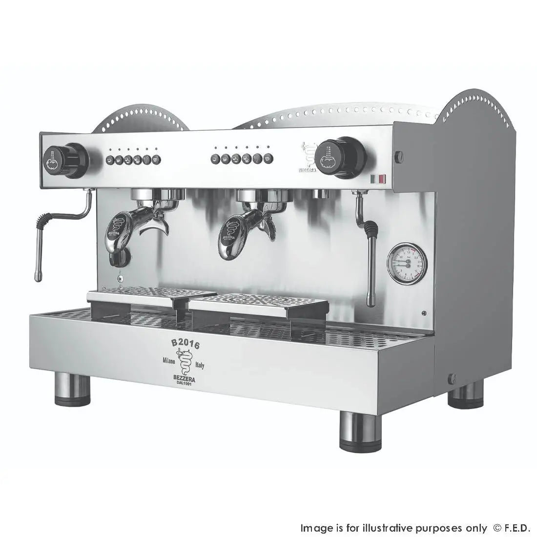 F.E.D. BZB2016S2DE BEZZERA PROFESSIONAL ESPRESSO MACHINE Mattys