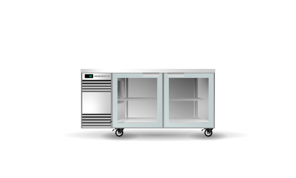 SKOPE | BackBar 2 Glass Swing Door CounterLine Fridge | CL.2.GSW SKOPE
