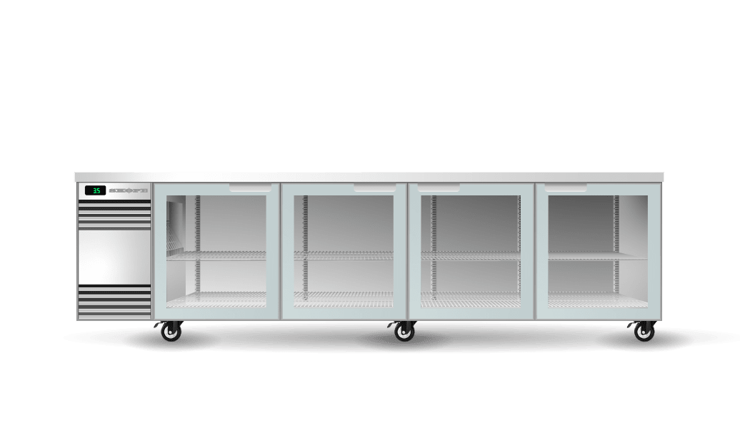 SKOPE | BackBar 4 Glass Swing Door CounterLine Fridge | CL.4.GSW SKOPE
