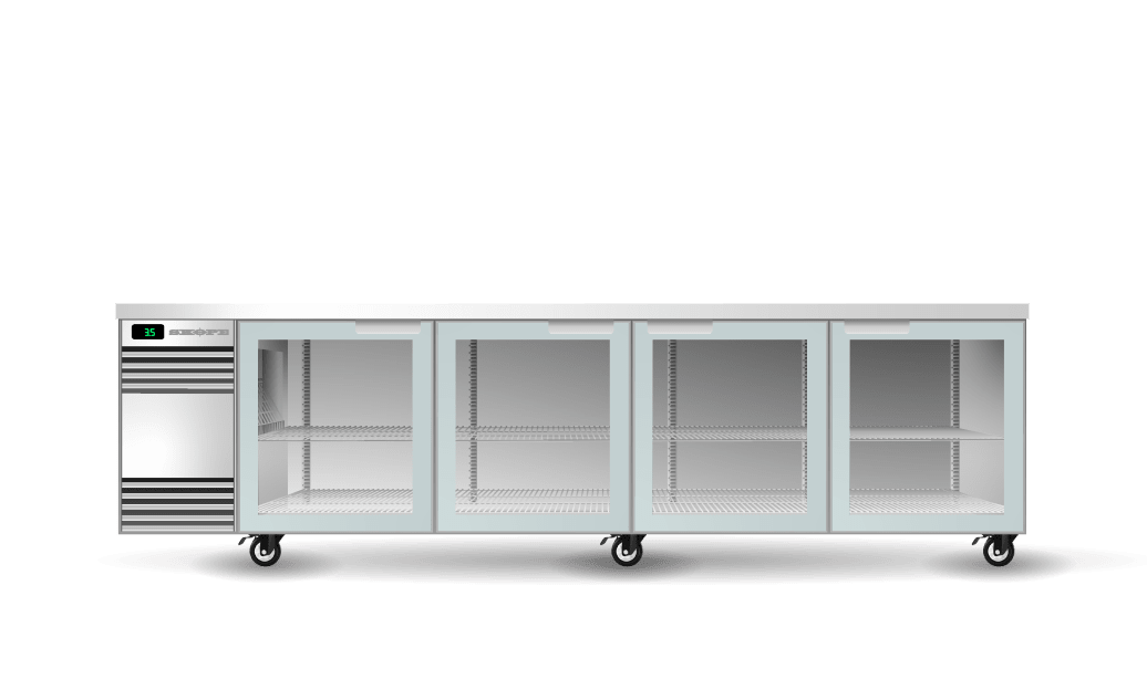 SKOPE | BackBar 4 Glass Swing Door SlimLine Fridge | SL.4.GSW SKOPE