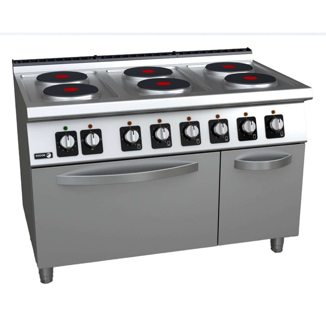 Fagor Kore 700 Series Electric 6 Burners with oven  C-E761 Fagor