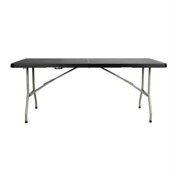 EDLP - Bolero Centre Folding Black Table - 6ft Long CB518 Mattys