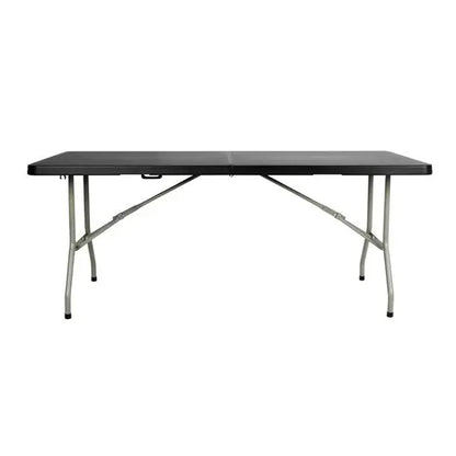 EDLP - Bolero Centre Folding Black Table - 6ft Long CB518 Mattys