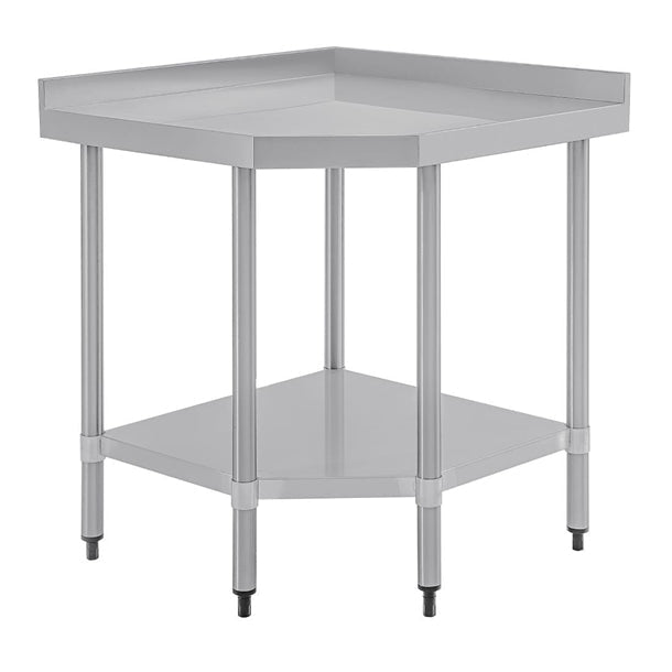 Shelving Vogue Stainless Steel Corner Table 600mm - CB907 Vogue
