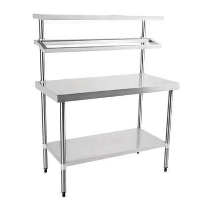 Vogue Stainless Steel Prep Station with Gantry 1200mm CB908 Mattys
