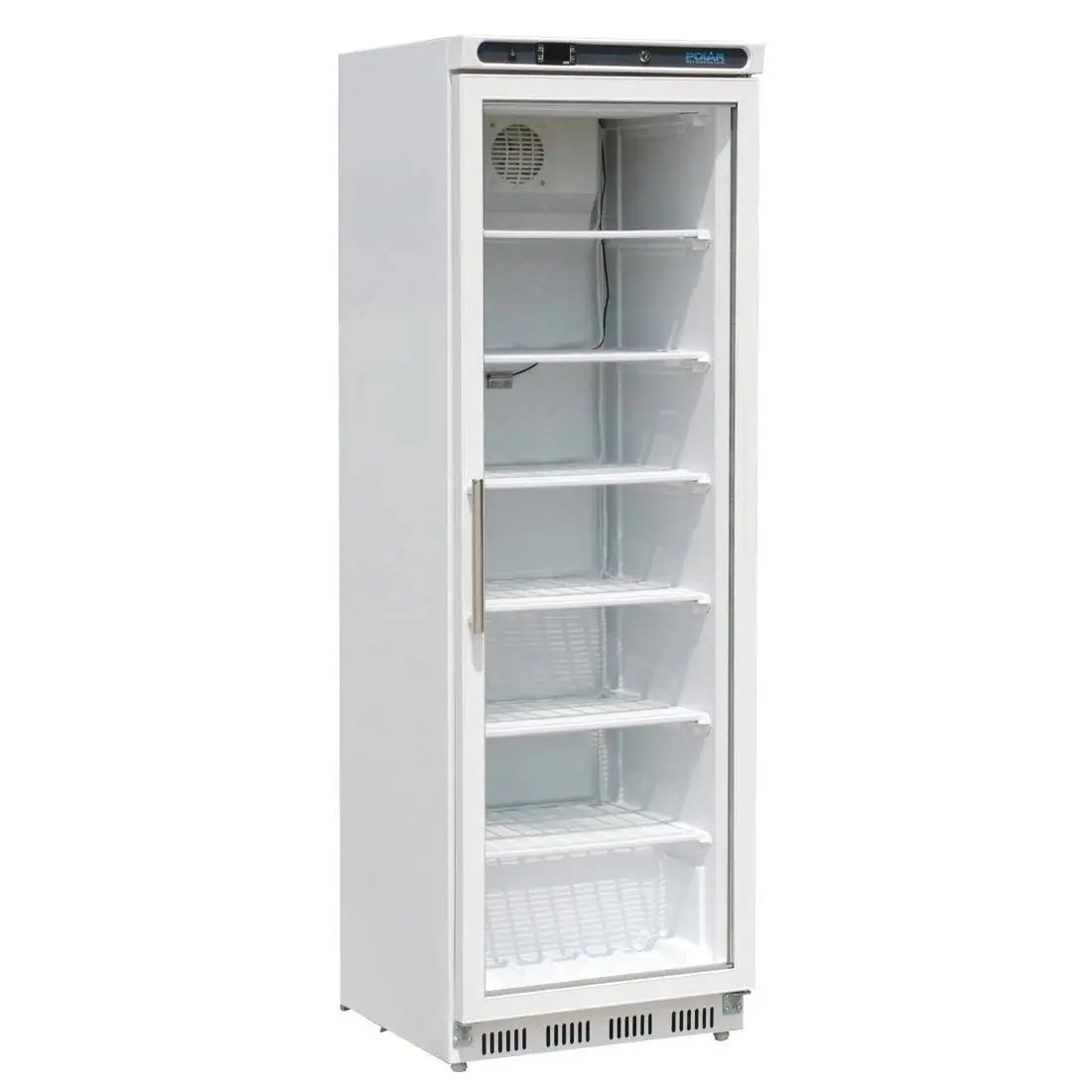 Polar C-Series Glass Door Display Freezer 365Ltr White CB921-A Mattys