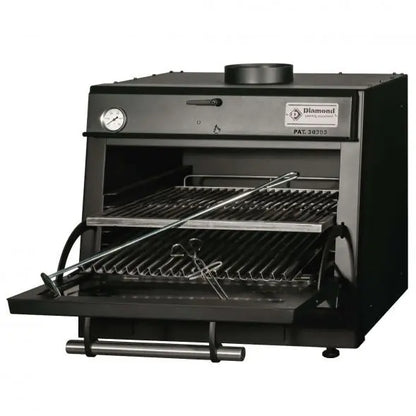 Diamond CBQ-060/BK Charcoal Oven Black Mattys
