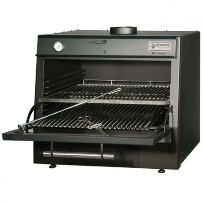 Diamond CBQ-075/BK Charcoal Oven Black Mattys